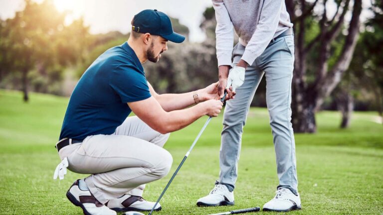 golf coach teaching technique